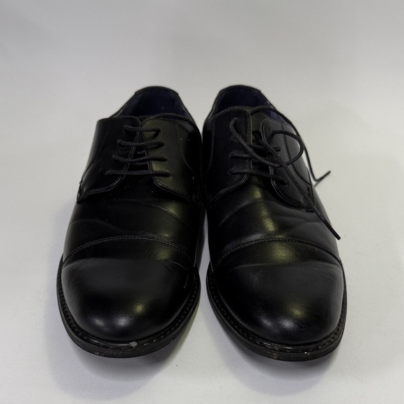 Bruno Marc Elegant Black Leather Men's Oxfords - Picture 3 of 8